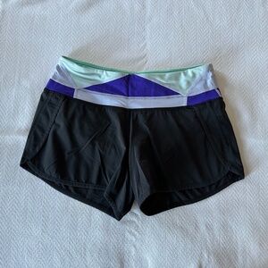 Lululemon Running Athletic Shorts, Size 4, Black